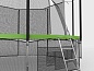 Батут с сеткой внутри Unix 14 ft 4,27 м с лестницей (зеленый)