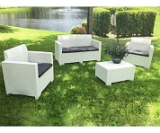 комплект мебели из ротанга nebraska 2 set белый в официальном магазине viva-verde.ru