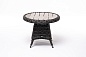 "Равенна" кофейный стол из искусственного ротанга, цвет графит