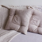 Подушка декоративная из льна (50х50 см) купить по цене от 1950 руб от производителя. Более 100 видов диванов, кресел, пуфы, лежаки, кресло-мешок