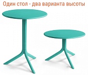 стол пластиковый обеденный nardi spritz + spritz mini в официальном магазине viva-verde.ru