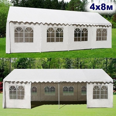 шатер-павильон afm-1027w white (4х8) (уп. 3 кор.) в официальном магазине viva-verde.ru