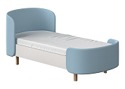 Кровать подростковая KIDI Soft размер М (голубой)  по выгодным ценам с доставкой по Москве и Регионам от производителя. Более 50 видов детских кроваток, диванов, стульчиков, столов, комплектов. Доставка 24/7. Фирменная гарантия на детскую мебель.