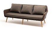 "прованс" диван из искусственного ротанга трехместный, цвет коричневый в официальном магазине viva-verde.ru