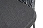 "Диего" обеденная группа на 4 персоны со стульями "Бордо" плетения колос, столешница "серый гранит"