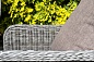 "Гляссе" диван трехместный из искусственного ротанга, цвет графит