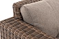 "Боно" диван из искусственного ротанга трехместный, цвет коричневый