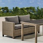 Комплект плетеной мебели T256B/S59B-W65 Light brown