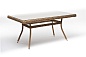 "Латте" плетеный стол из искусственного ротанга 140х80см, цвет соломенный
