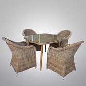 комплект мебели t368/y490 light brown (4+1) в официальном магазине viva-verde.ru