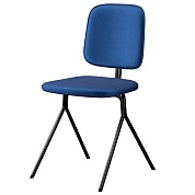 Стул ror, y, велюр, черный/темно-голубой от производителя. Магазин дизайнерской мебели. ⭐ Более 100 видов столов, стульев, диваны, кресла, обеденные группы, лаунж-зоны.