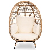кресло-кокон на ножках afm-815b beige в официальном магазине viva-verde.ru