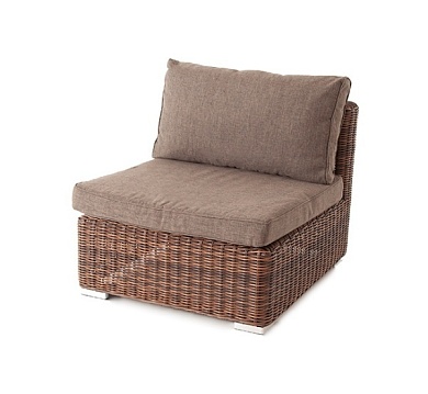 "лунго" модуль диванный прямой с подушками, цвет коричневый в официальном магазине viva-verde.ru