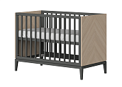 Кроватка Fjord (темно-серый)  по выгодным ценам с доставкой по Москве и Регионам от производителя. Более 50 видов детских кроваток, диванов, стульчиков, столов, комплектов. Доставка 24/7. Фирменная гарантия на детскую мебель.
