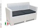 Набор итальянской мебели NEBRASKA 2 Set (диван, 2 кресла и стол), белый