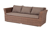 "капучино" диван из искусственного ротанга трехместный, цвет коричневый в официальном магазине viva-verde.ru