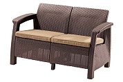 комплект мебели corfu russia love seat (2х мест.диван), коричневый в официальном магазине viva-verde.ru