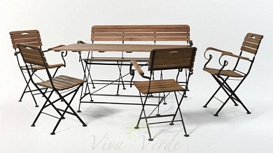 картинка комплект кованой складной мебели №4 от магазина viva-verde.ru