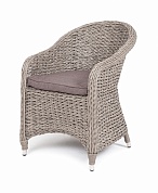 "равенна" плетеное кресло из искусственного ротанга (гиацинт), цвет серый в официальном магазине viva-verde.ru