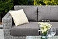 "Боно" диван из искусственного ротанга трехместный, цвет серый