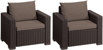 комплект кресел калифорния (california chair) коричневые в официальном магазине viva-verde.ru