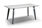 "марко" обеденный стол из hpl 160х80см, цвет светло-серый в официальном магазине viva-verde.ru