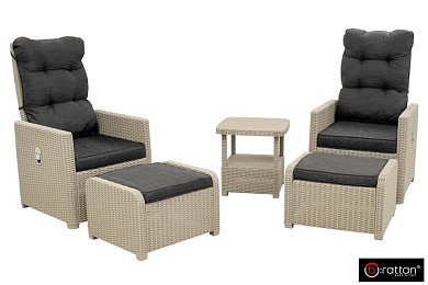 комплект уличной мебели manchester otto set 2, цвет серый в официальном магазине viva-verde.ru