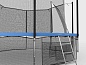 Батут с сеткой внутри Unix 14 ft 4,27 м с лестницей (синий)