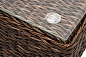 "Лунго" журнальный столик плетеный (гиацинт), цвет коричневый