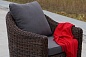 "Кон Панна" кресло из искусственного ротанга, цвет коричневый