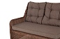 "Бергамо" модульный диван из ротанга, цвет коричневый