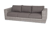 "боно" диван из искусственного ротанга трехместный, цвет серый в официальном магазине viva-verde.ru