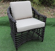 "ницца" кресло из искусственного ротанга, цвет бронзовый в официальном магазине viva-verde.ru