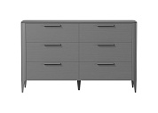 Комод Type oak 6 ящиков ширина 140 см (серый). Современная мебель для гостиной, Более 50 шкафы, стелажи, комоды, диваны, столы, Доставка 24/7. Фирменная гарантия на детскую мебель.