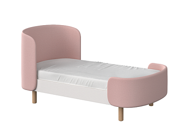 Кровать KIDI Soft для детей от 2 до 4 лет (розовый)  по выгодным ценам с доставкой по Москве и Регионам от производителя. Более 50 видов детских кроваток, диванов, стульчиков, столов, комплектов. Доставка 24/7. Фирменная гарантия на детскую мебель.