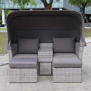 комплект плетеной мебели afm-330g grey в официальном магазине viva-verde.ru