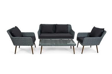 комплект мебели mokka rimini (стол кофейный, 2 кресла, софа 2 х-местная) в официальном магазине viva-verde.ru