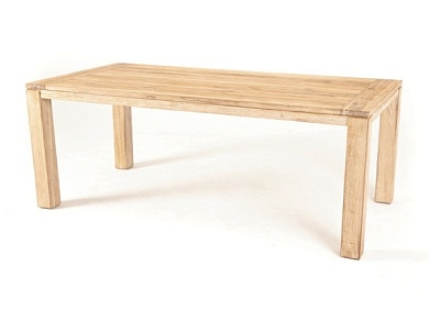 "витория" деревянный стол из натурального тика, 200х100см в официальном магазине viva-verde.ru