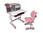 Комплект парта + стул трансформеры Vivo FUNDESK Розовый