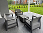 Комплект мебели Сканди (Scandi Linea 2 Seater Set) графит