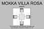 Комплект плетеной  мебели MOKKA VILLA ROSA (4 кресла) + 4 подушки