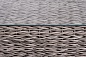 "Капучино" лаунж-зона из искусственного ротанга (гиацинт), цвет серый