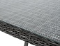"Латте" плетеный стол из искусственного ротанга 200х90см, цвет графит