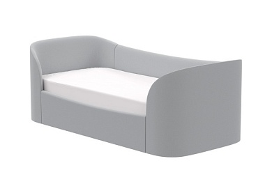 Диван-кровать KIDI Soft 90*200 см (серый)  по выгодным ценам с доставкой по Москве и Регионам от производителя. Более 50 видов детских кроваток, диванов, стульчиков, столов, комплектов. Доставка 24/7. Фирменная гарантия на детскую мебель.