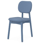 Стул с обивкой saga, рогожка, синий от производителя. Магазин дизайнерской мебели. ⭐ Более 100 видов столов, стульев, диваны, кресла, обеденные группы, лаунж-зоны.