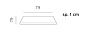 Столешница квадратная Nardi Piano Laminato 80x80