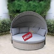 диван-трансформер из искусственного ротанга afm-325g grey в официальном магазине viva-verde.ru
