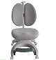 Детское кресло FunDesk Solerte Grey с подлокотниками и подставкой для ног + чехол для кресла в подарок Серый