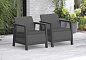 Комплект мебели Сканди (Scandi Linea 2 Seater Set) графит