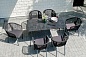 "Руссо" обеденный стол из HPL 150х80см, цвет "черный мрамор"